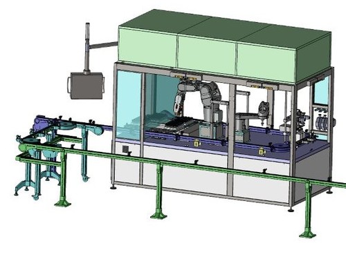 New filling capping machine with robots