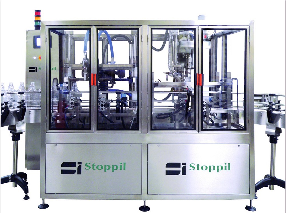 Monobloc de remplissage vissage linéaire automatique